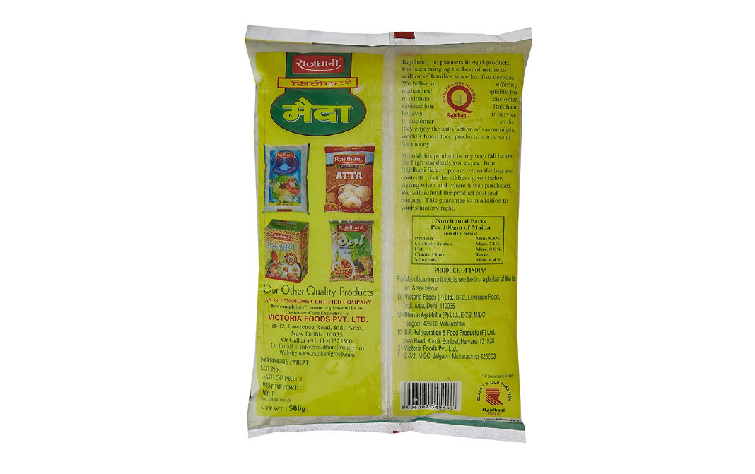 Rajdhani Select Maida Refined Flour   Pack  500 grams